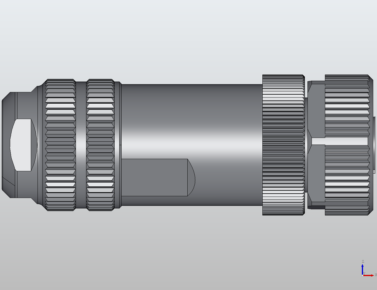 M12 Round Plug Connector Field Wireable (Cage-Clamp Terminals) Straight Female 914623 - technical drawing