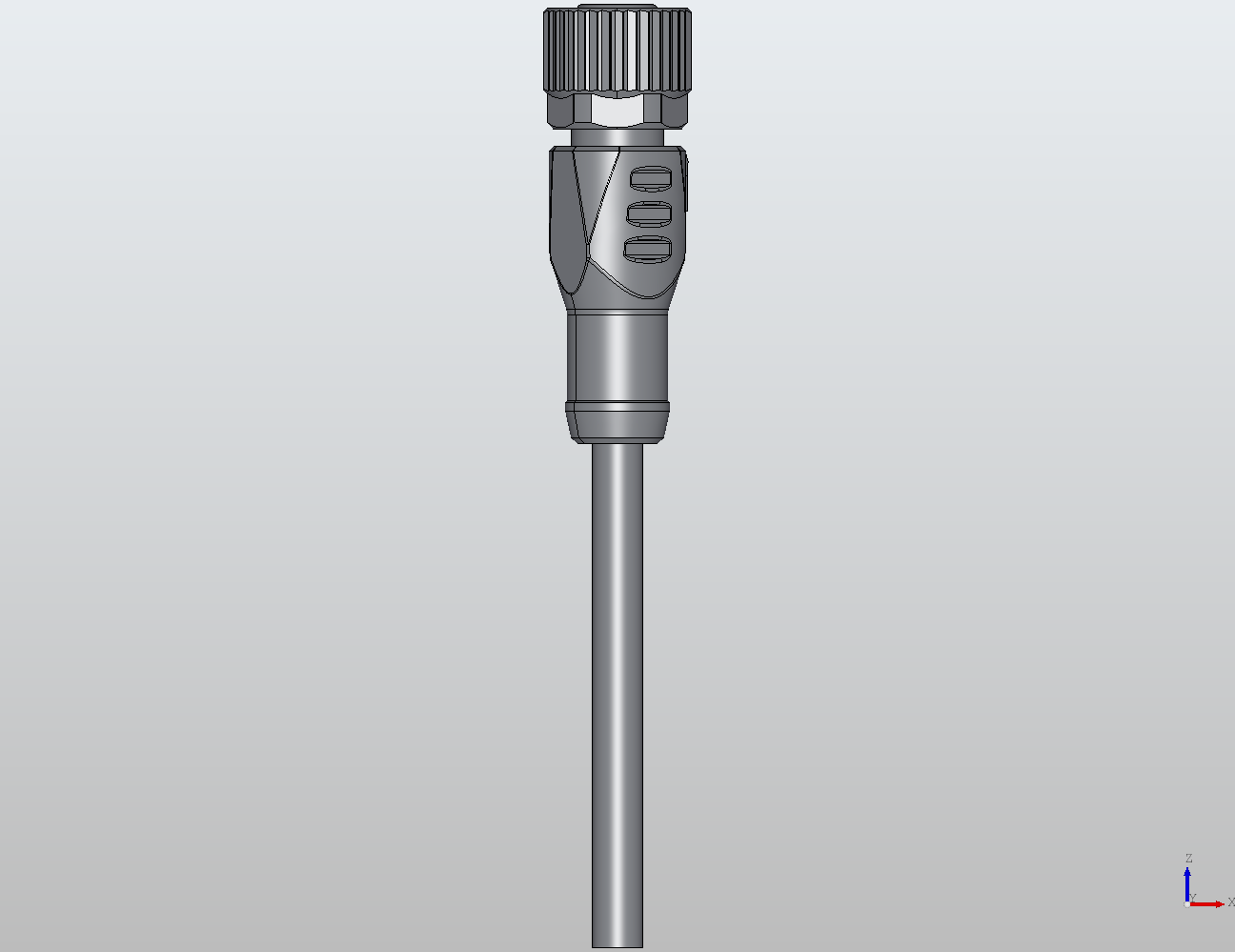M12 Round Plug Connector Open Ended Wire Straight Female 917041 - technical drawing