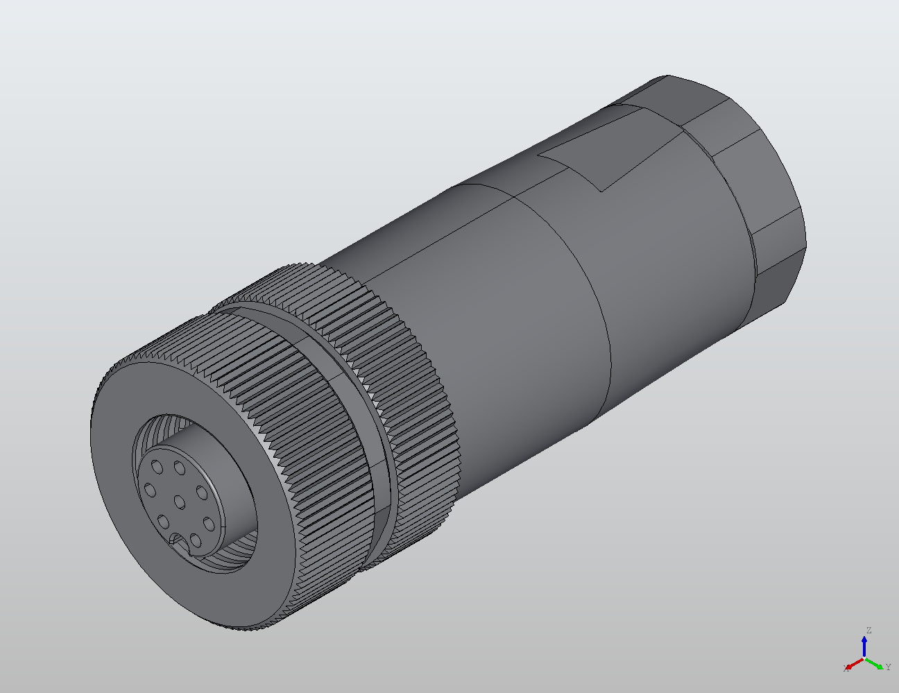 M12 Round Plug Connector Field Wireable (Screw Terminals) Straight Female 917322 - Field Wireable industrial connector