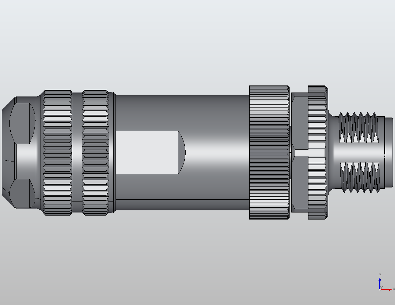 M12 Round Plug Connector Field Wireable (Screw Terminals) Straight Male 917341 - technical drawing