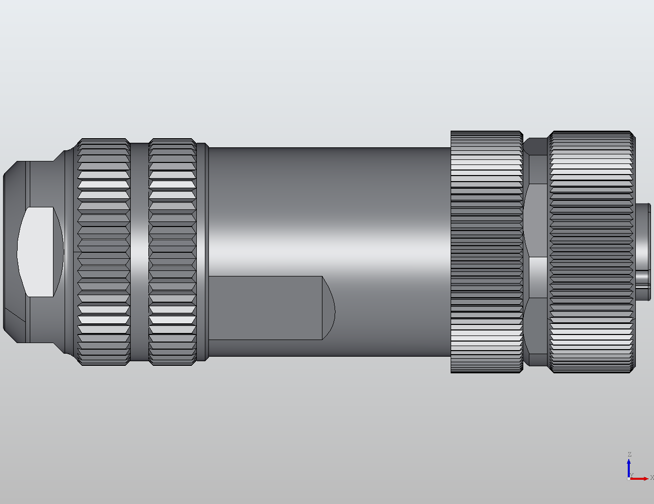 M12 Round Plug Connector Field Wireable (Screw Terminals) Straight Female 917361 - technical drawing