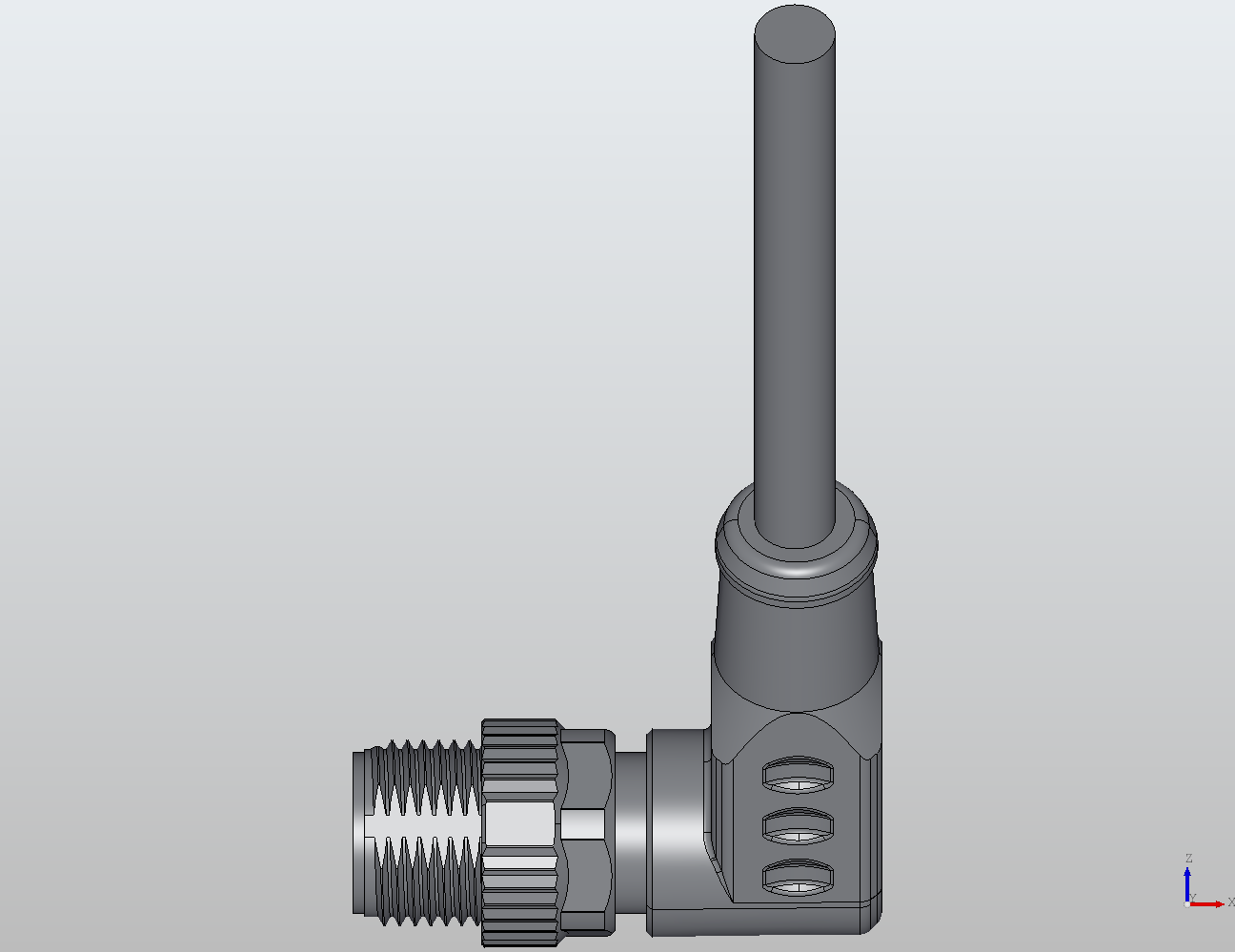 M12 Round Plug Connector Open Ended Wire 90° Male 919021 - technical drawing