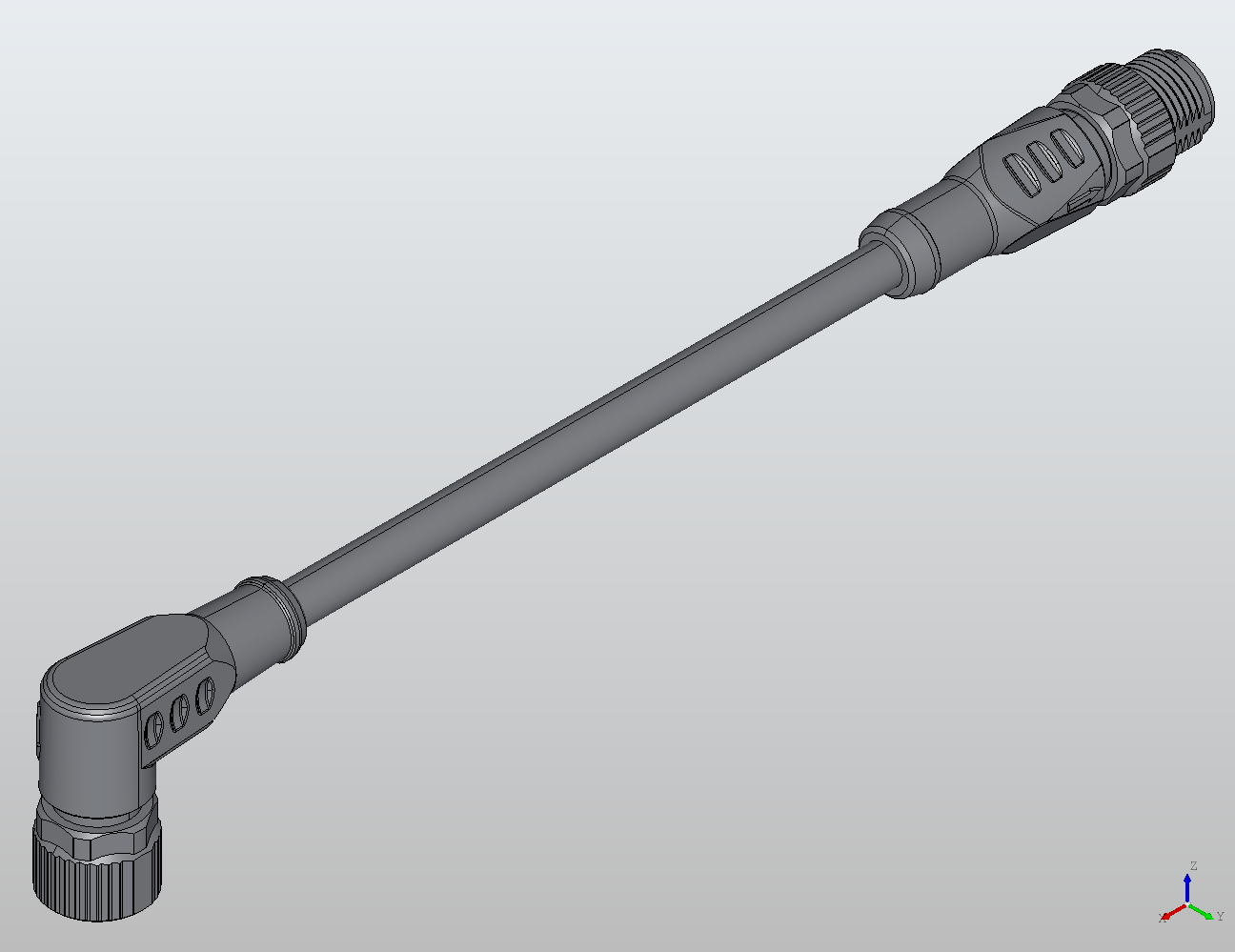 M12 Round Plug Connector M12-M12 Connection Cable Straight/90° Male/Female 940101 - Double-Ended Cable | MC-Element