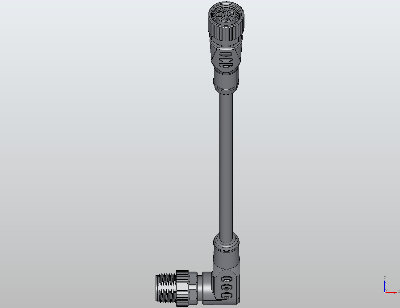M12 Round Plug Connector M12-M12 Connection Cable 90°/Straight Male/Female 940201 - View 2