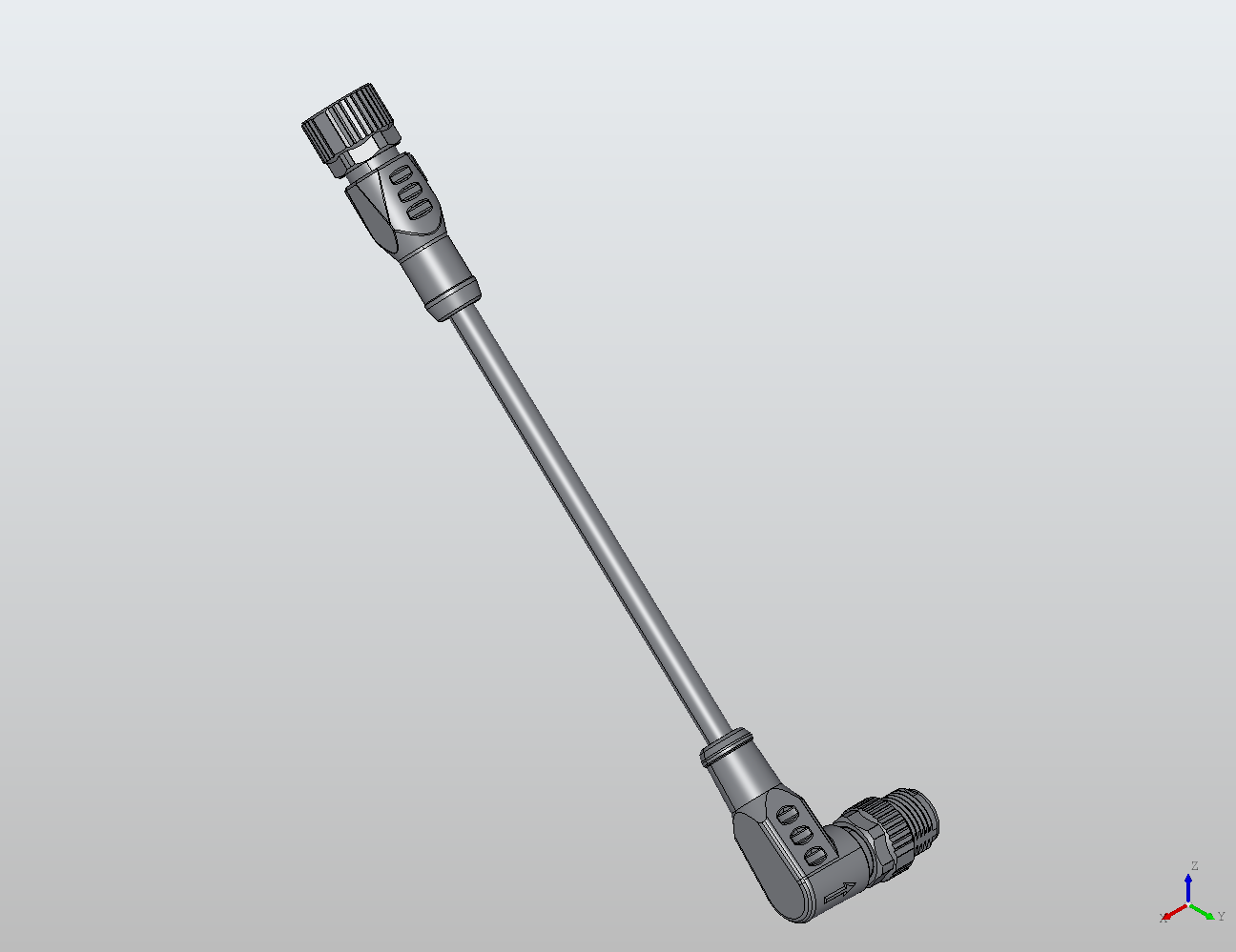 M12 Round Plug Connector M12-M12 Connection Cable 90°/Straight Male/Female 940221 - Double-Ended Cable | MC-Element
