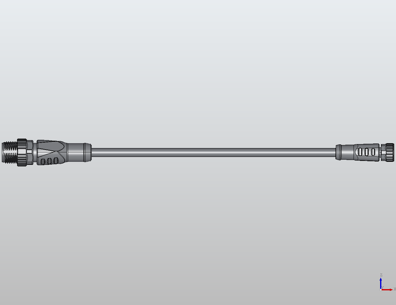 M12 Round Plug Connector M12-M8 Connection Cable Straight/Straight Male/Female 940581 - technical drawing