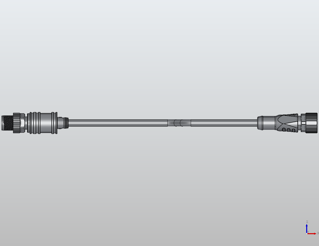 M12 Round Plug Connector M12-2M12 Connection Cable Y Distributor/Straight Male/Female 940701 - technical drawing