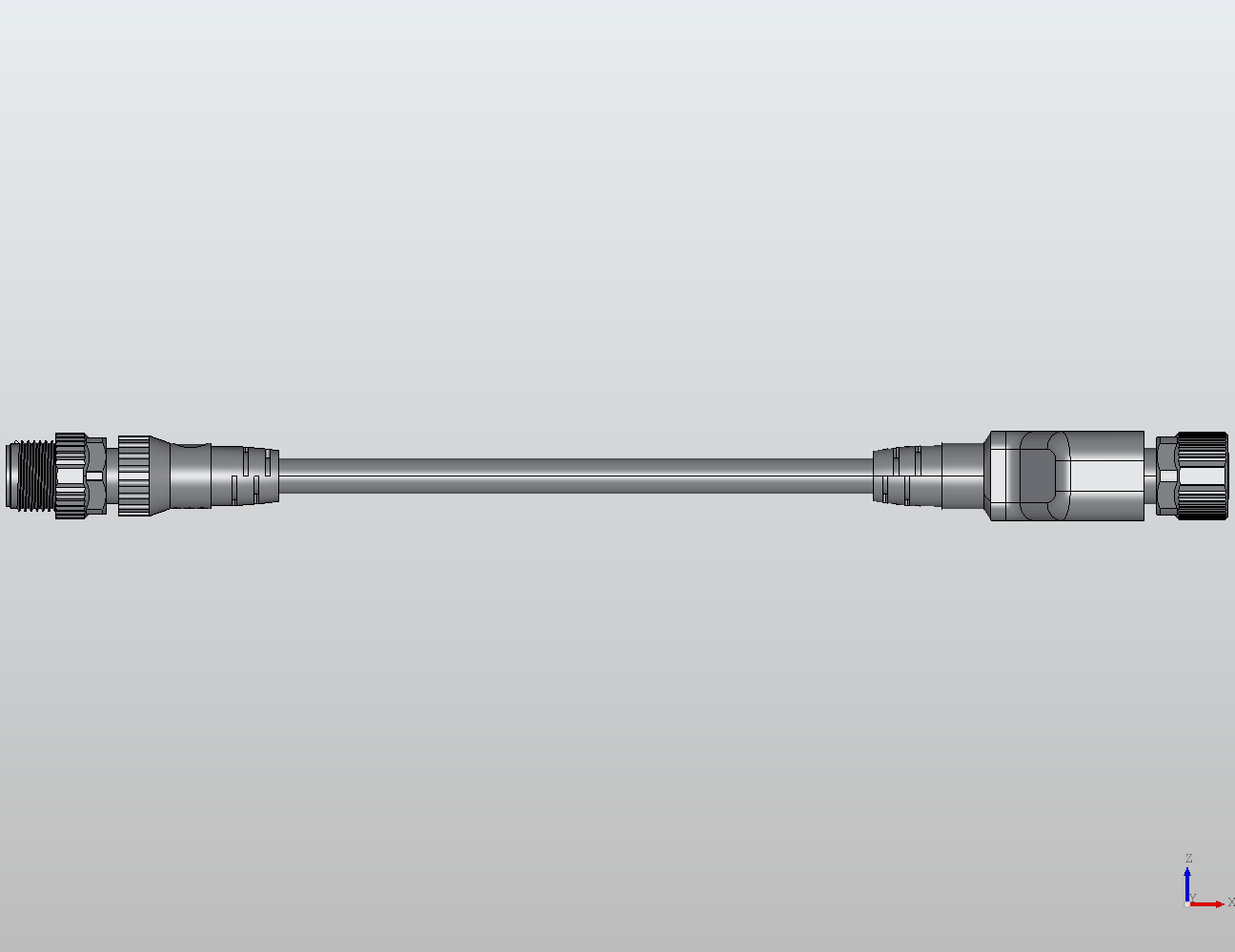 M12 Round Plug Connector M12-2M12 Connection Cable Y Distributor/Straight Male/Female 940753 - technical drawing