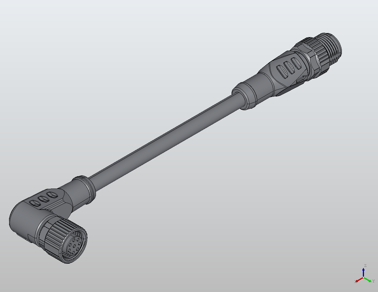 M12 Round Plug Connector M12-M12 Connection Cable (Shielded) Straight/90° Male/Female 948181 - Double-Ended Cable industrial connector