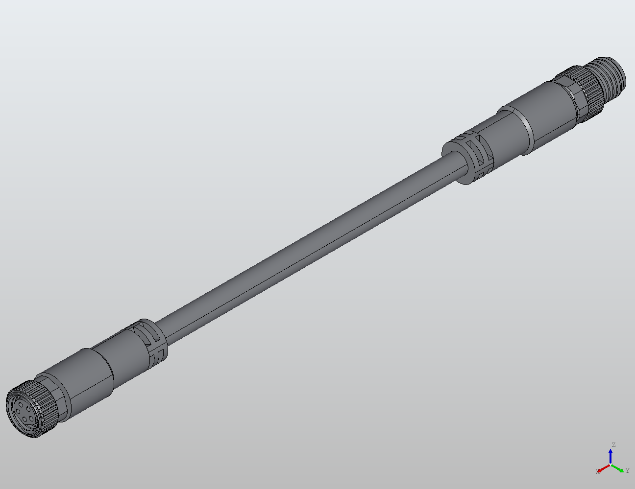 M8 Round Plug Connector M8-M8 Connection Cable Straight/Straight Male/Female 988102 - Double-Ended Cable | MC-Element