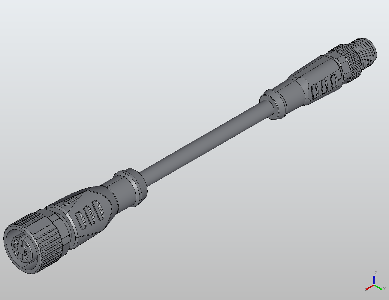 M8 Round Plug Connector M8-M12 Connection Cable Straight/90° Male/Female 988261 - Double-Ended Cable | MC-Element