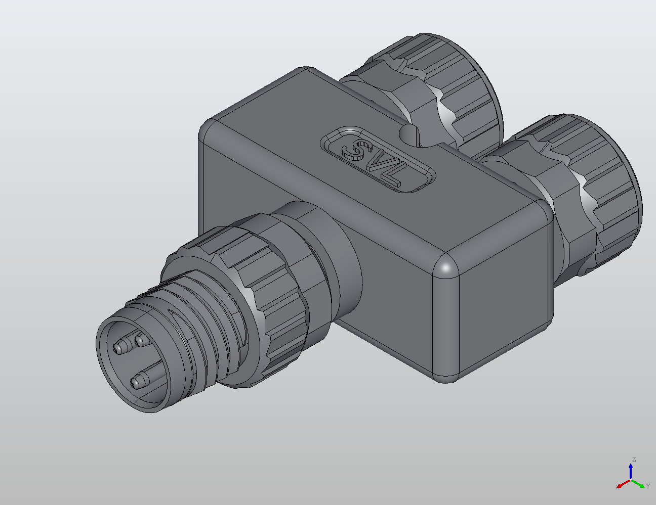 Y/T M8-2M8 Y-Type Coupler Male to Female/Female 988621 - Couplers & Splitters industrial connector Y/T M8-2M8 Y-Type Coupler Male to Female/Female 988621 - Couplers & Splitters industrial connector