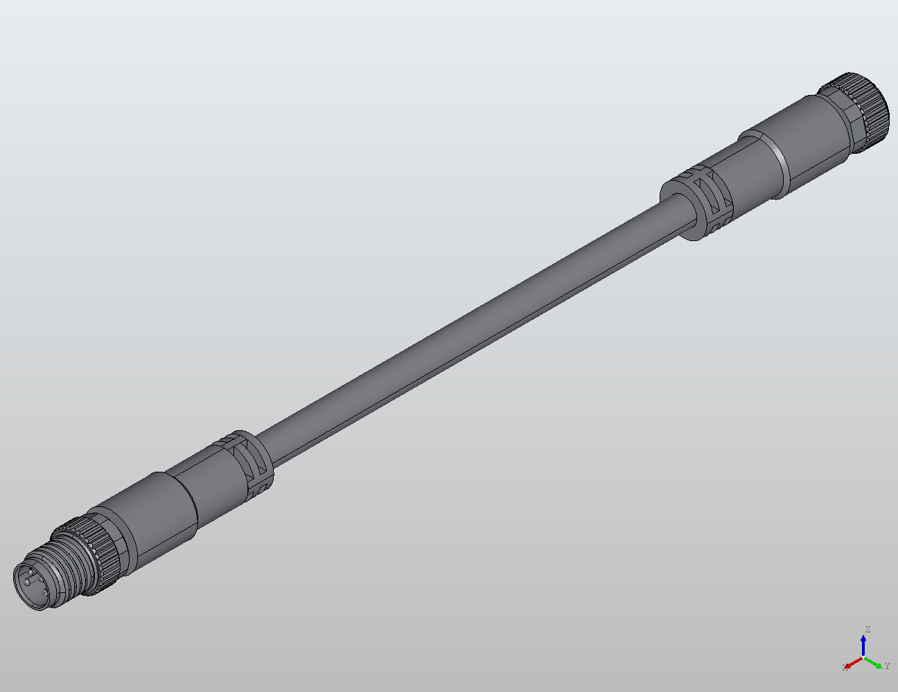 M8 Round Plug Connector M8-M8 Connection Cable (Shielded) Straight/Straight Male/Female 988811 - Double-Ended Cable | MC-Element