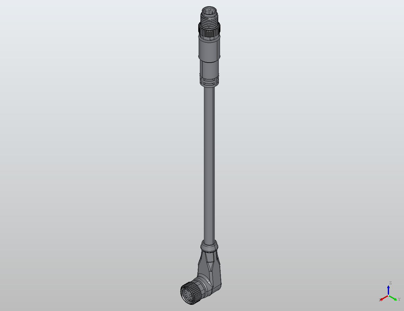 M8 Round Plug Connector M8-M8 Connection Cable (Shielded) Straight/90° Male/Female 988831 - Double-Ended Cable industrial connector